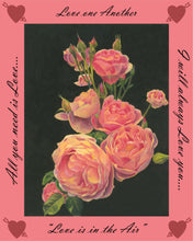 Love is in the air- Roses - watercolor.